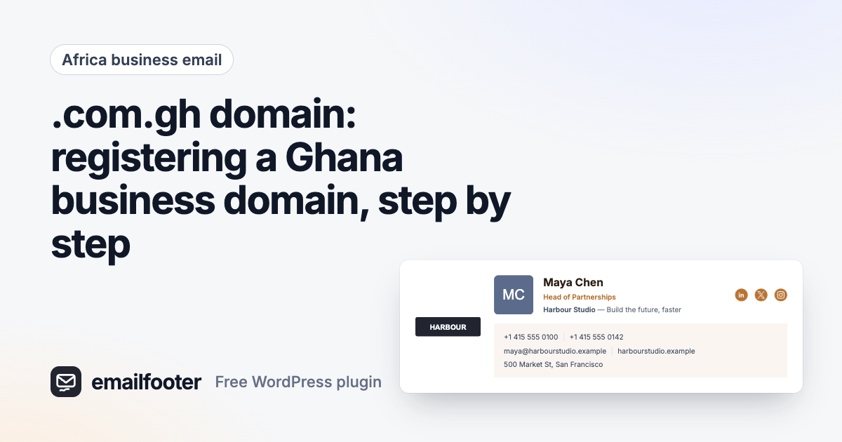 .com.gh domain: registering a Ghana business domain, step by step